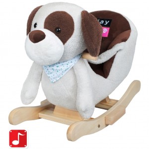 Hojdacia hračka PlayTo psík, sivo-hnedý